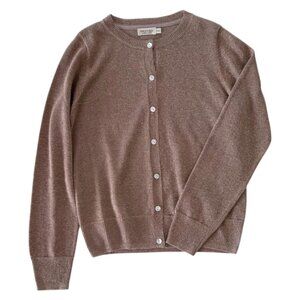 MARMAR - GLITTER KNIT CARDIGAN - LIGHT BRONZE/PINK - 8-9Y - NEW NO TAG